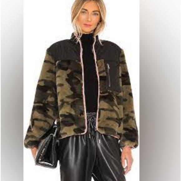 Rails Jackets & Blazers - Rails Wesley Camo Fleece Zip up Sherpa jacket